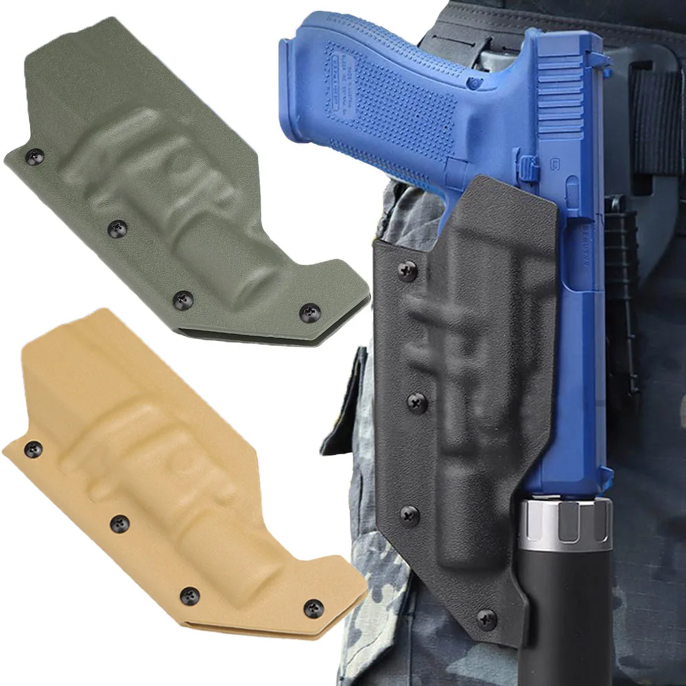 

Lightweight Kydex Material Tactical Airsoft Pistol Holster For Glock HK S&W SIG Adapt Flashlight X300/400/XC1/TLR-1 Holsters