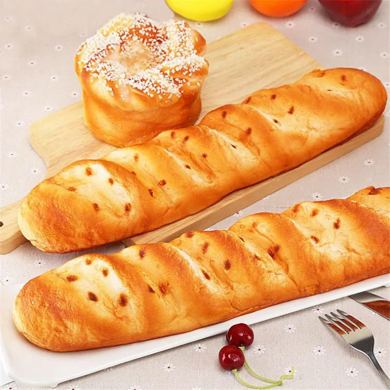 Искусственная еда Сжимаемый хлеб имитационная модель ломтик мягкий поддельный