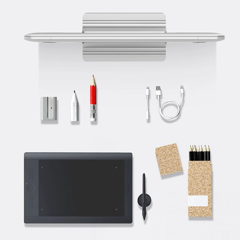 Вертикальная подставка для ноутбука книжная полка кронштейн ПК настольный