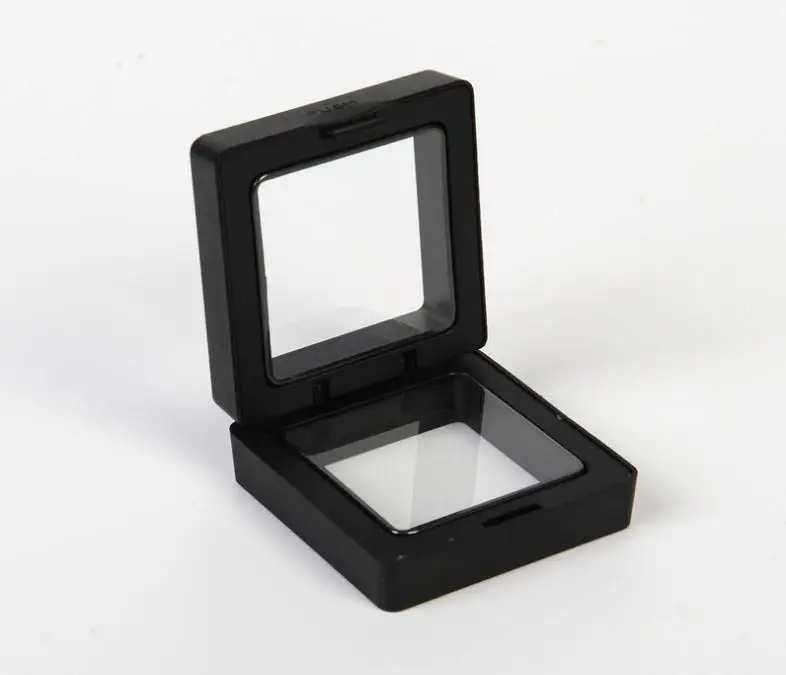 50*50 мм прозрачный чехол для дисплея Oorbel Gems Ring Sieraden schorsinging Verpakking HUISDIER Membraan Standhouder