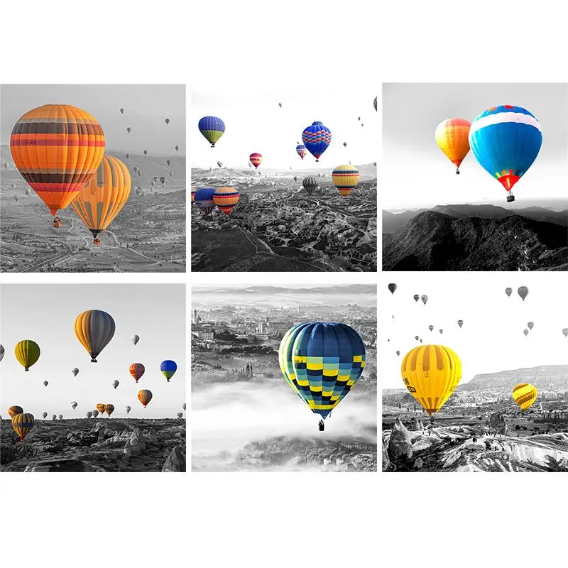 

GATYZTORY DIY Painting By Numbers Kit Landscape Acrylic Paint By Numbers Wall Art Special Gift Hot Air Balloon Canvas Painting o