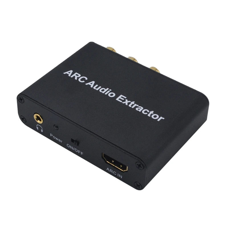 

Адаптер HDMI ARC, аудио экстрактор ARC с цифровым оптическим TOSLINK SPDIF/коаксиальный и аналоговый 3,5 мм L/R стерео аудио конвертер для