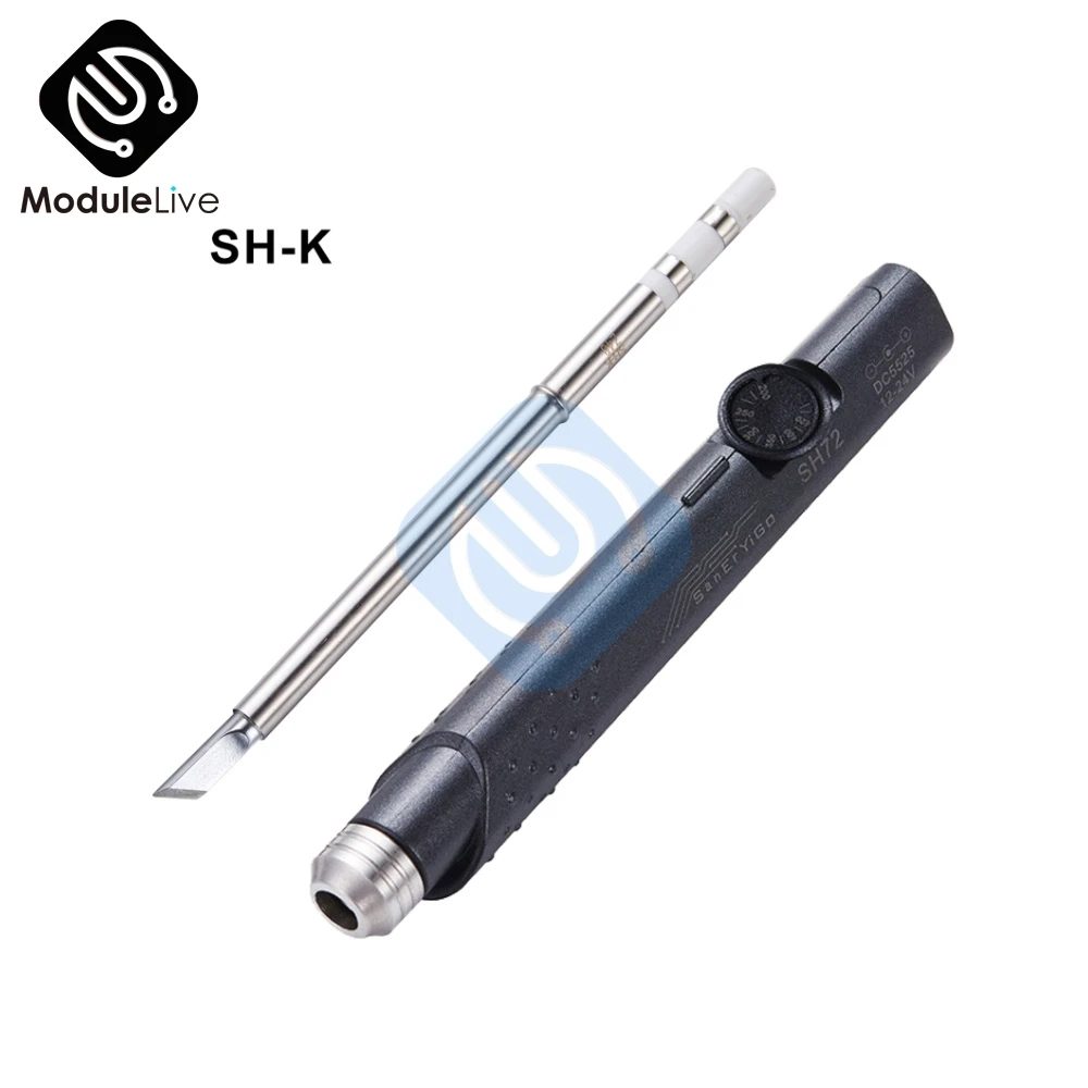 

New SH72 65W Mini Electric Soldering Iron Adjustable Temperature Portable Solder Welding Station SH-B2 SH-I SH-K Tips Set Tools
