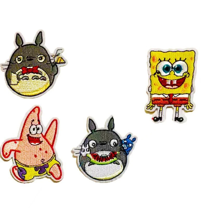 Нашивки аниме Морская звезда Мой сосед Тоторо железные аппликации для одежды