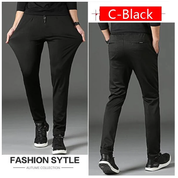 

READY STOCK Man Boss pants Formal Pants Elastic Smart Men Casual lace-up pants