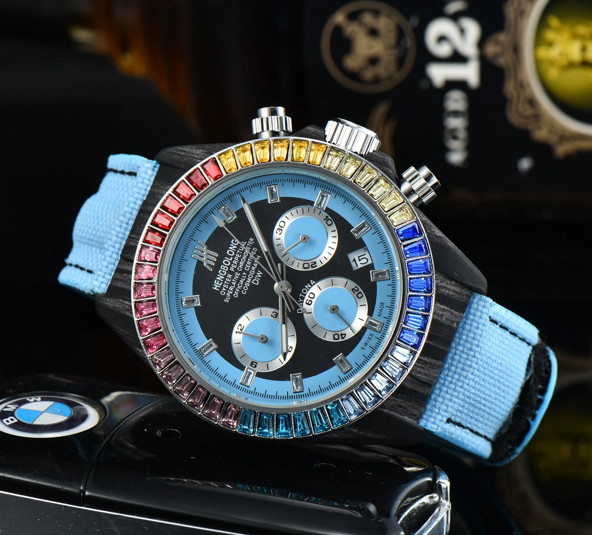 

AAA + Fashion young men's high grade mechanical business wristwatch waterproof wristwatch high grade wristwatch
