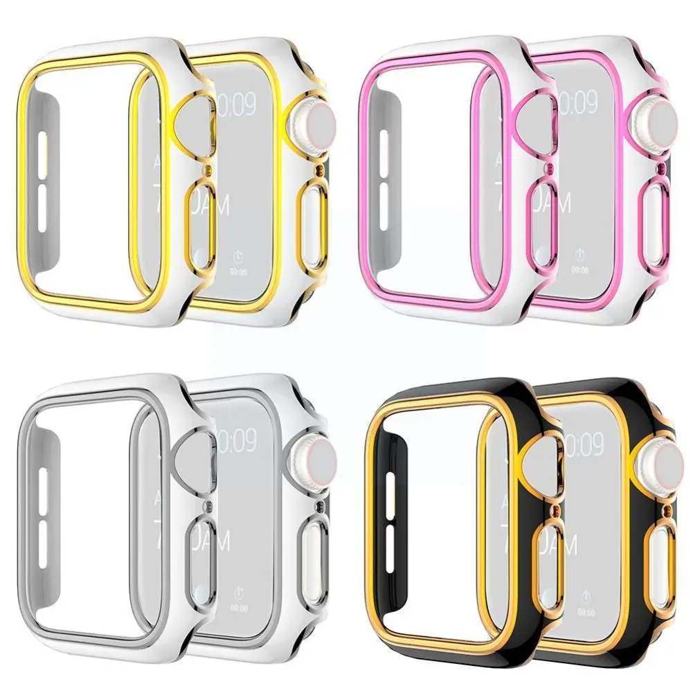 

Watch Protective Case for Apple watch Series 6/ 5/4 Plating SE Color Case Dual Protective /3/2/1 Suspended Sculpture W3J9