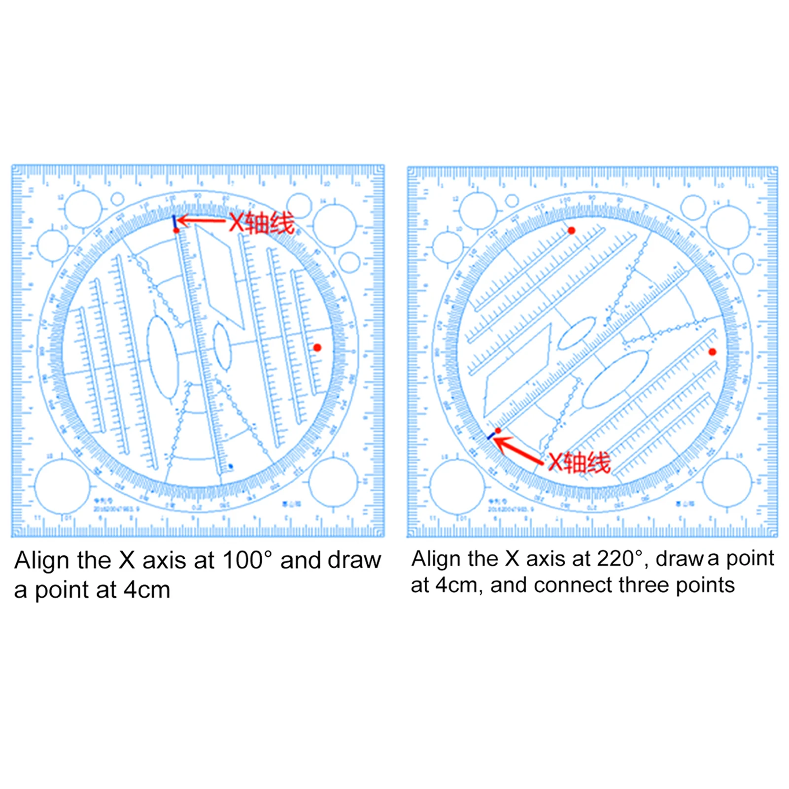 

Drawings Measuring Template Geometric Ruler for Office School