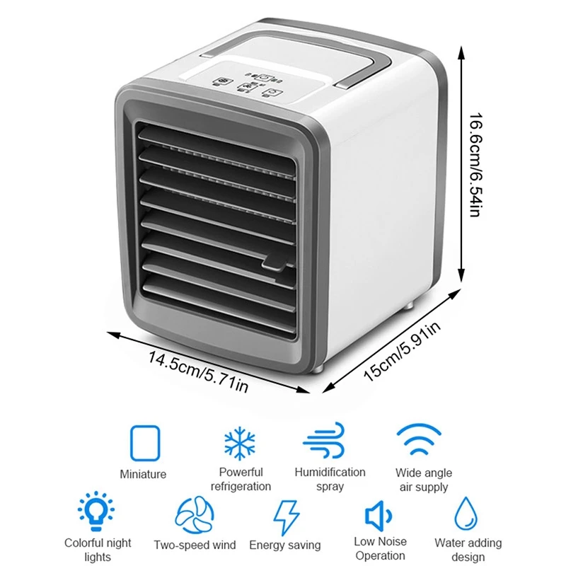 Портативный мини-вентилятор с воздушным охлаждением вентилятор для домашнего
