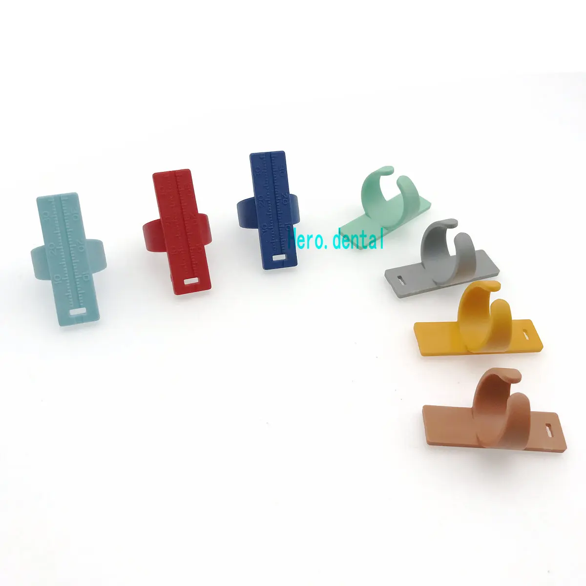 7 шт. зубные корневого канала иглы палец линейка Endo Измерение масштаб