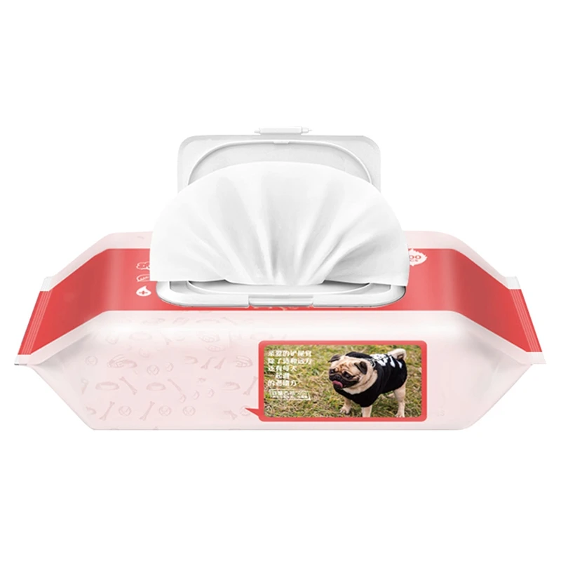 80 шт./лот влажные салфетки для глаз питомца удаления пятен со слезой кошки собаки