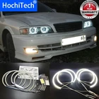 HochiTech для Toyota X100 Chaser, 1996-2001, 6-й ультра яркий SMD белый светодиодный комплект с ангельскими глазками, дневные ходовые огни, светильник DRL