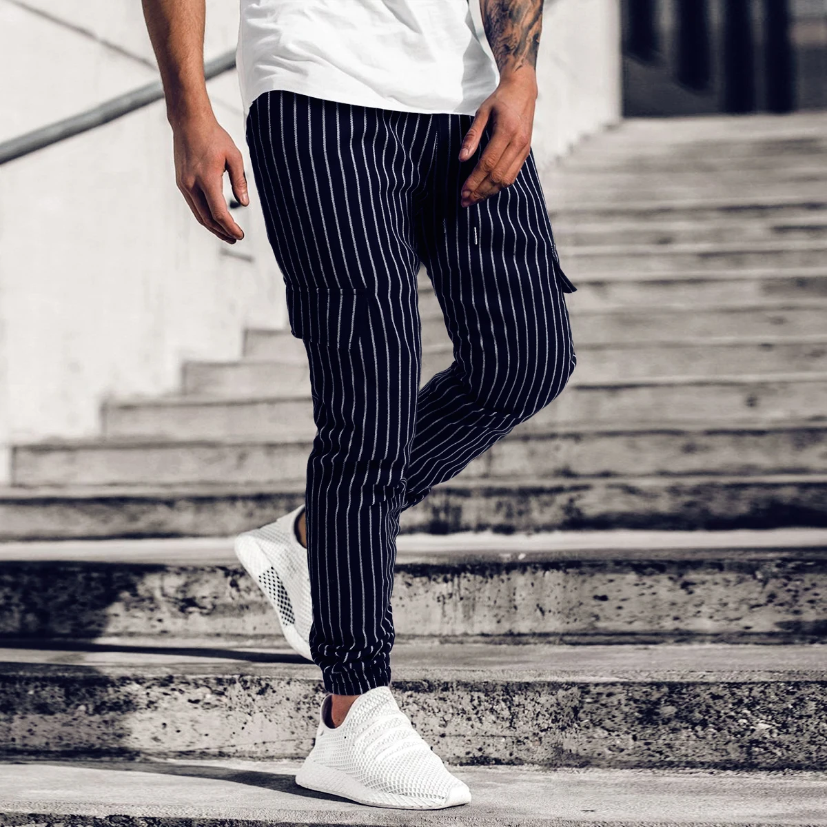 

2021 Autumn Port Wind Casual Pants Youth Trend Loose Men's New Autumn Winter Pants