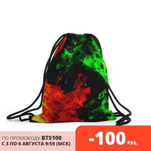 Рюкзак мешок с принтом Абстракция для мальчиков и девочек работы в школе