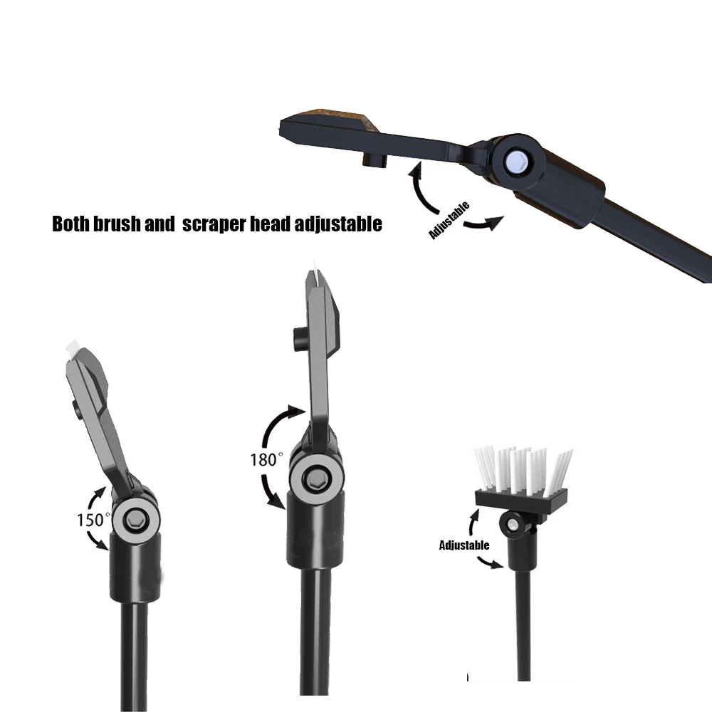 Новый скребок Fzone из алюминиевого магниевого сплава чистящая щетка с 10 лезвиями