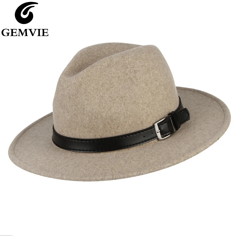 Шляпа мягкая фетровая с пряжкой и широкими полями на осень/зиму | Аксессуары для