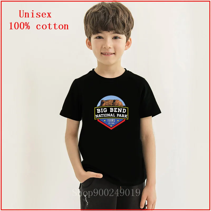 Летняя футболка для мальчиков 2020 в национальном парке Big Bend детские топы