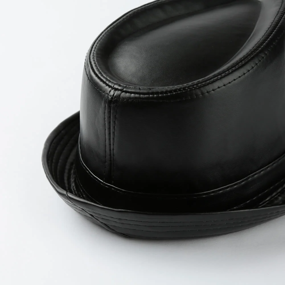 Мужская и женская мужская фетровая шляпа из искусственной кожи формальная