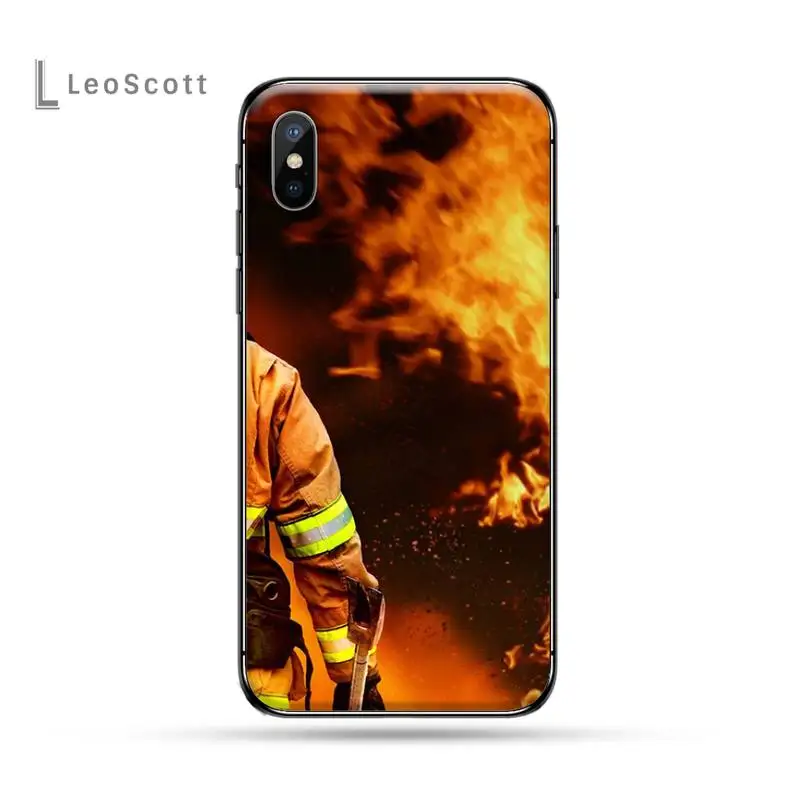 

Firefighter Heroes Fireman Phone Case for iPhone 11 12 pro XS MAX 8 7 6 6S Plus X 5S SE 2020 XR high quality Anti-fall capa