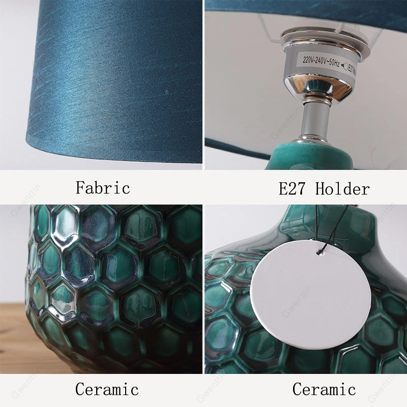 Винтажные Керамические настольные лампы для гостиной спальни прикроватный