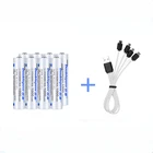 Аккумулятор USB, 1,5 в, МВтч, AAA, с кабелем Micro USB