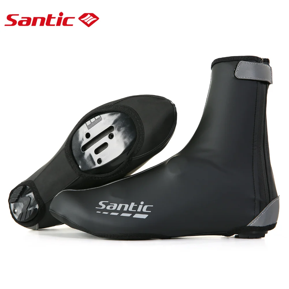 

Santic Мужская зимняя велосипедная обувь с защитой от ветра, водонепроницаемая, сохраняющая тепло обувь, чехол для горного велосипеда, Азиатск...