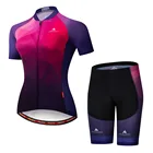 Женский комплект одежды MILOTO для велоспорта, с коротким рукавом, дышащая