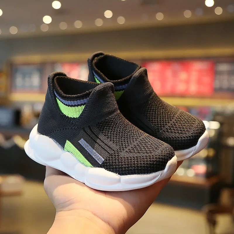 

Kids Sneaker 2020 Spring Fashion Shoes Boys High top Shoes Sports Sneakers Baby Black Shoes Girls Brand Casual Trainer PY-SH-013