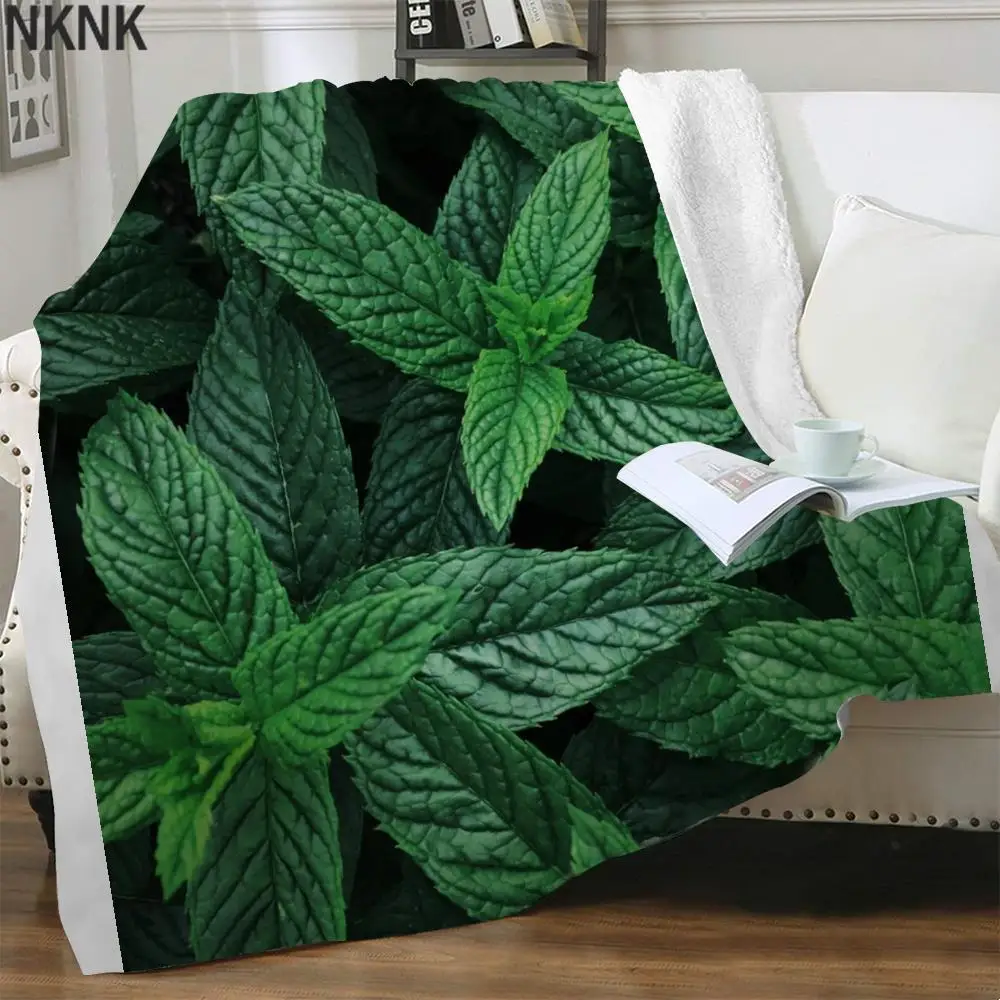 

NKNK Brank Mint Blankets Green Thin Quilt Novel Plush Throw Blanket Harajuku Blankets For Beds Sherpa Blanket Animal Vintage
