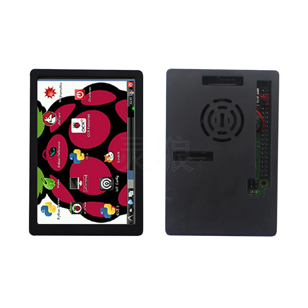 

ITINIT R114 Raspberry Pi 3 Model B Black Plastic Case For Touch Screen Dual Purpose With Cooling Fan For Raspberry pi 3