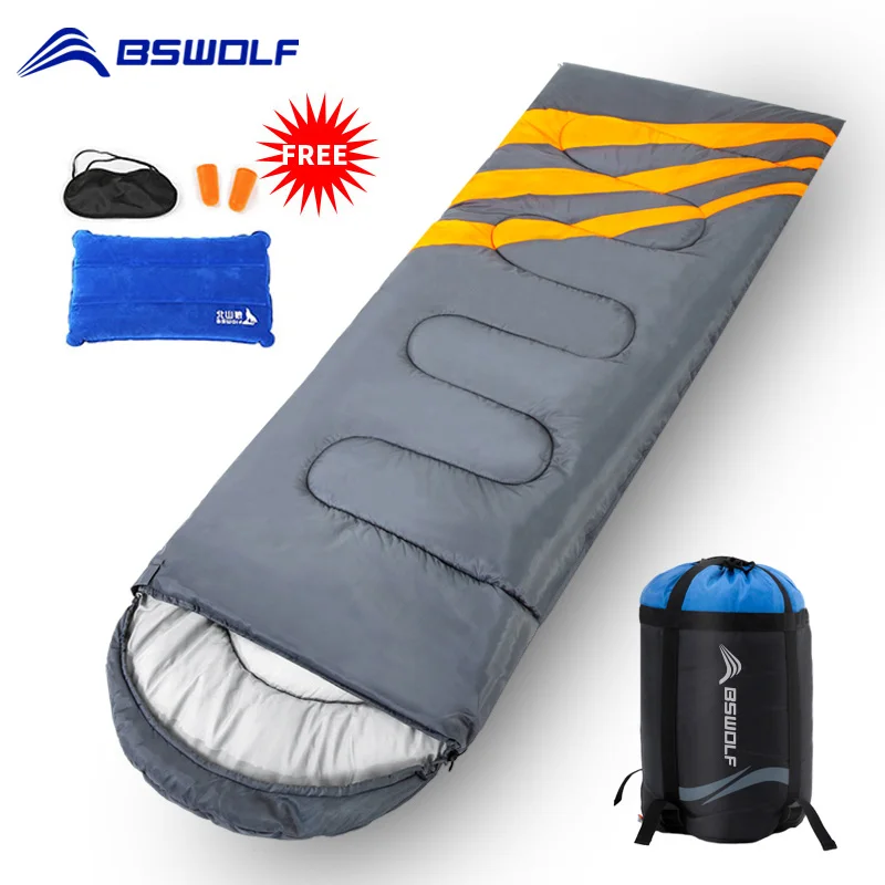 Спальный мешок BSWOLF Сверхлегкий всесезонный портативный соединяющийся для