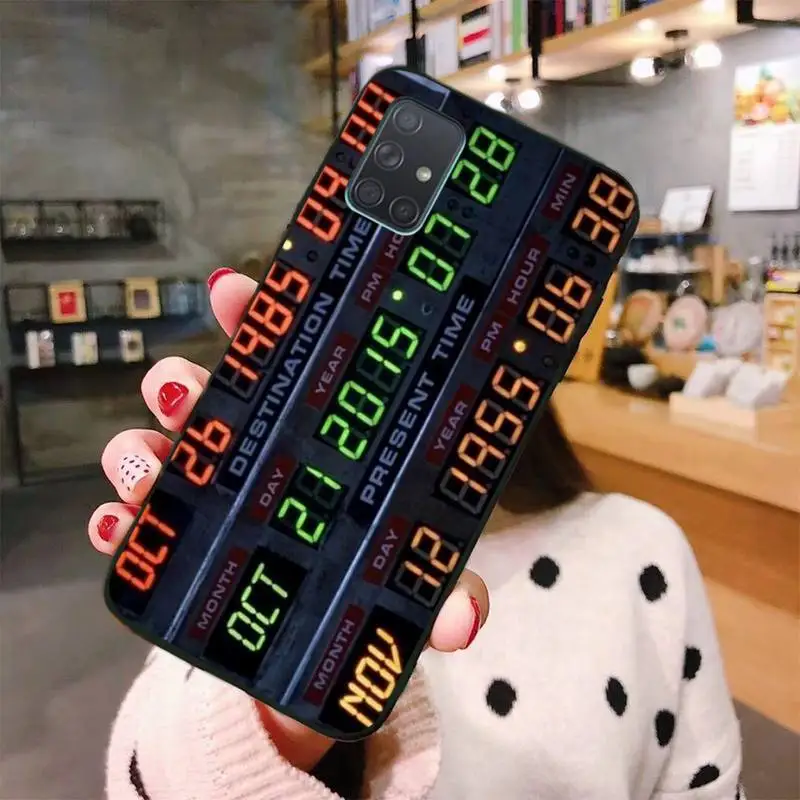 

HPCHCJHM back to the Future Black TPU Soft Phone Case For Samsung Galaxy A01 A11 A31 A81 A10 A20 A30 A40 A50 A70 A80 A71 A91 A51