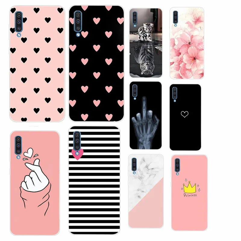 Мягкий силиконовый чехол из ТПУ для Samsung Galaxy A50 6 4 дюйма 2019 Модный A30 A7 2018 S10e S10 Plus