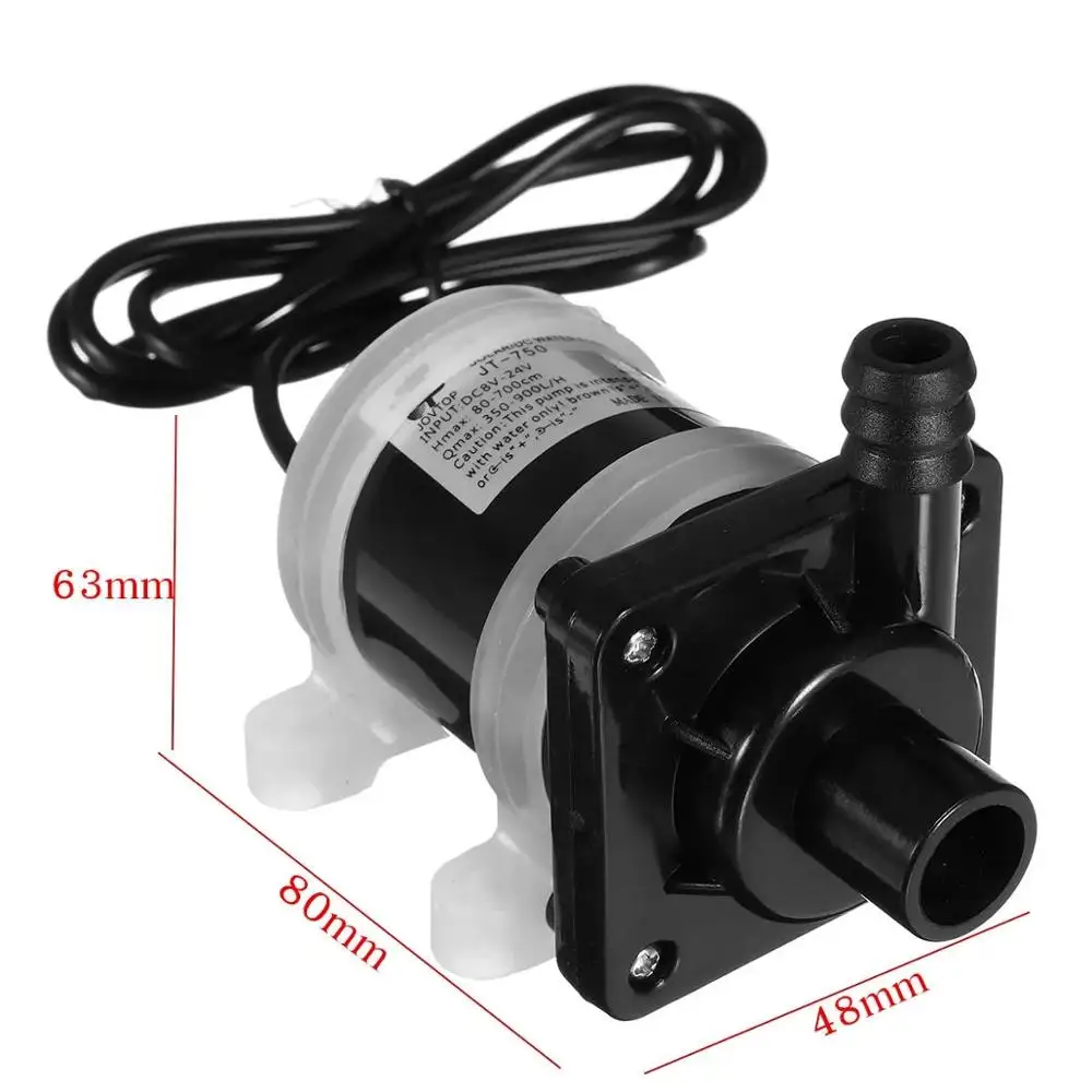 DC 6 12V Водяной насос на солнечной энергии Motor 700L/H бесщеточные магнитные погружные