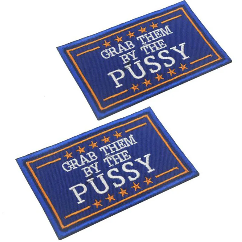 

Trump Famous 3D Embroidery Badge Armband Stickers Clothing Bag Hat Personality Accessories 8 * 5CM