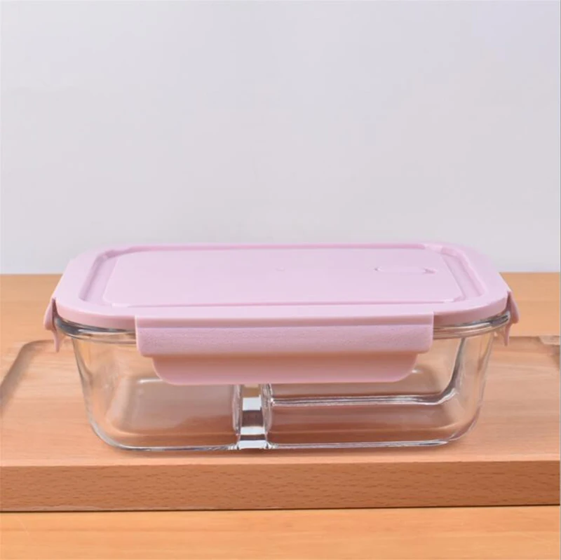 Корейский контейнер bento миска для еды Pyrex прямоугольный Ланч бокс микроволновой