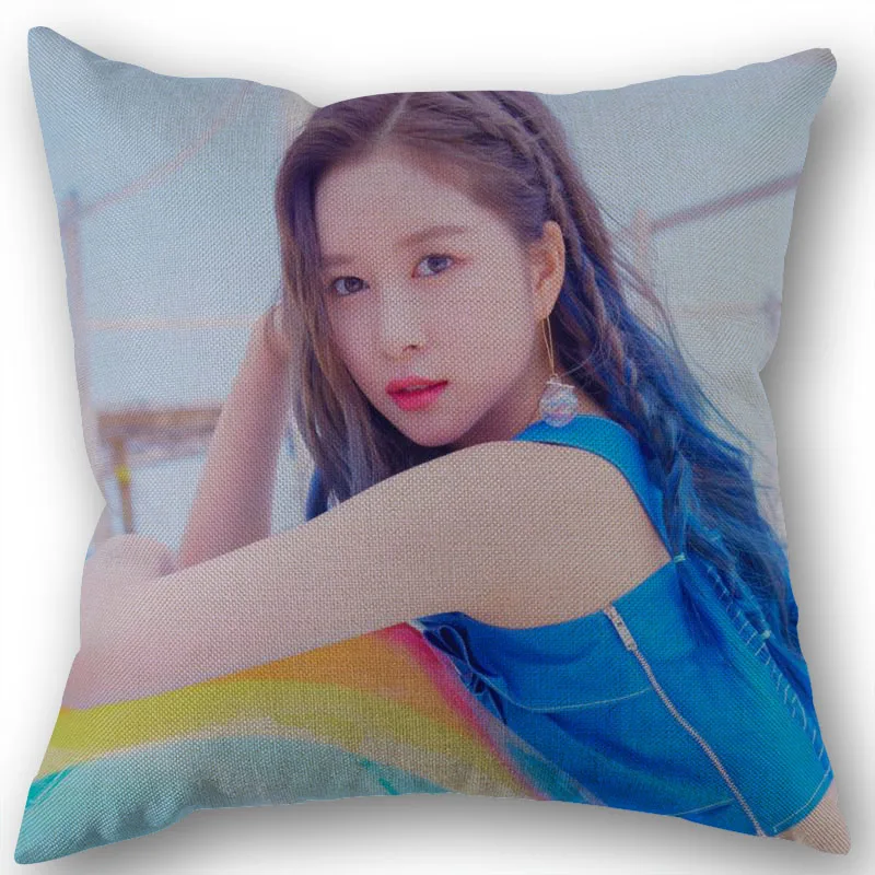 

NEW Custom KPOP Dayoung WJSN Cotton Linen Square Zippered Pillow Cover For Office Family Customize Your Picture 45*45cm DIY