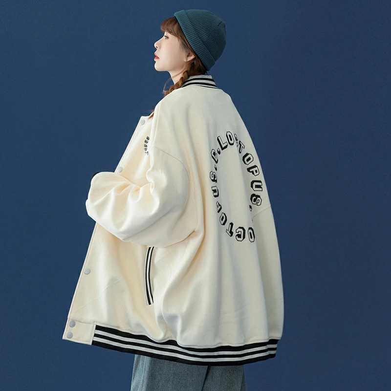 

Женская бейсбольная форма, новая красная сетчатая уличная Свободная куртка в Корейском стиле ретро, весна-осень