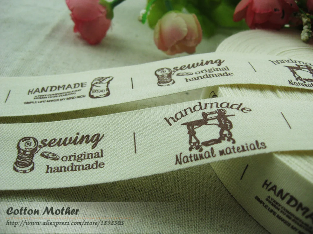 Хлопковые Ленты фотографии дизайн одежды обувь ярлыки на сумки 2 5 см ширина
