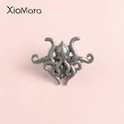 Х. П. Значок на лацкан Ктулху, мифона, осьминога, ужасный роман, Говарда Филлипса, Вау, броши для джинсов, рубашек, сумок, эмалевые булавки