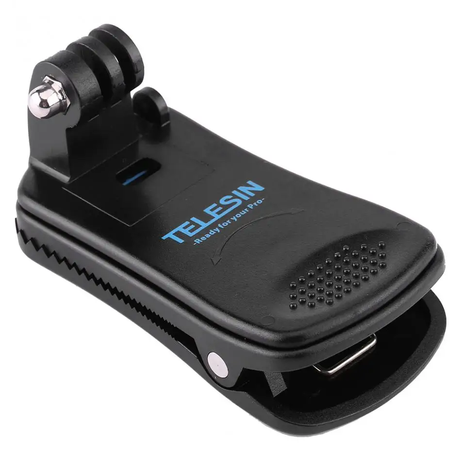 

Fantastic 360 Rotary Backpack Clip Clamp Mount To Hat Belt for Gopro Hero6 5 4 3+Black Session Camera