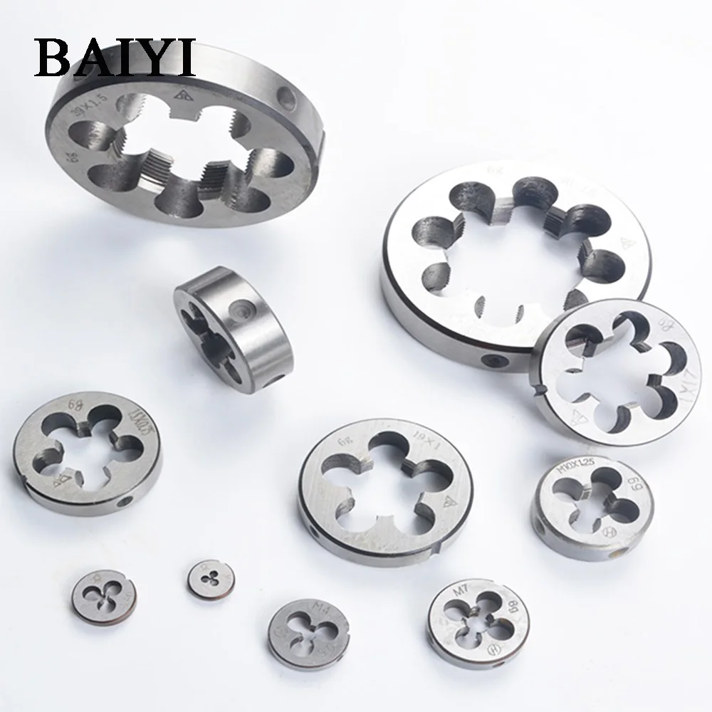 1pc HSS Die M1 M2 M3 M4 M5 M6 M7 M8 M9 M10 метрический правосторонний нарезание резьбы винторезной головкой инструмент для обработки плесени