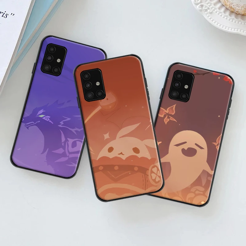 

Genshin Impact Phone Case For Samsung Galaxy A51 A71 A52 A72 4G 5G Carcasa Soft TPU Cases Funda Coque