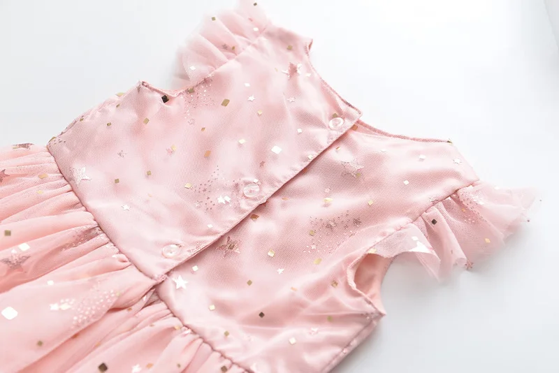 Платья для девочек LOVE DD &amp MM детская одежда 2020 милое Сетчатое гофрированное