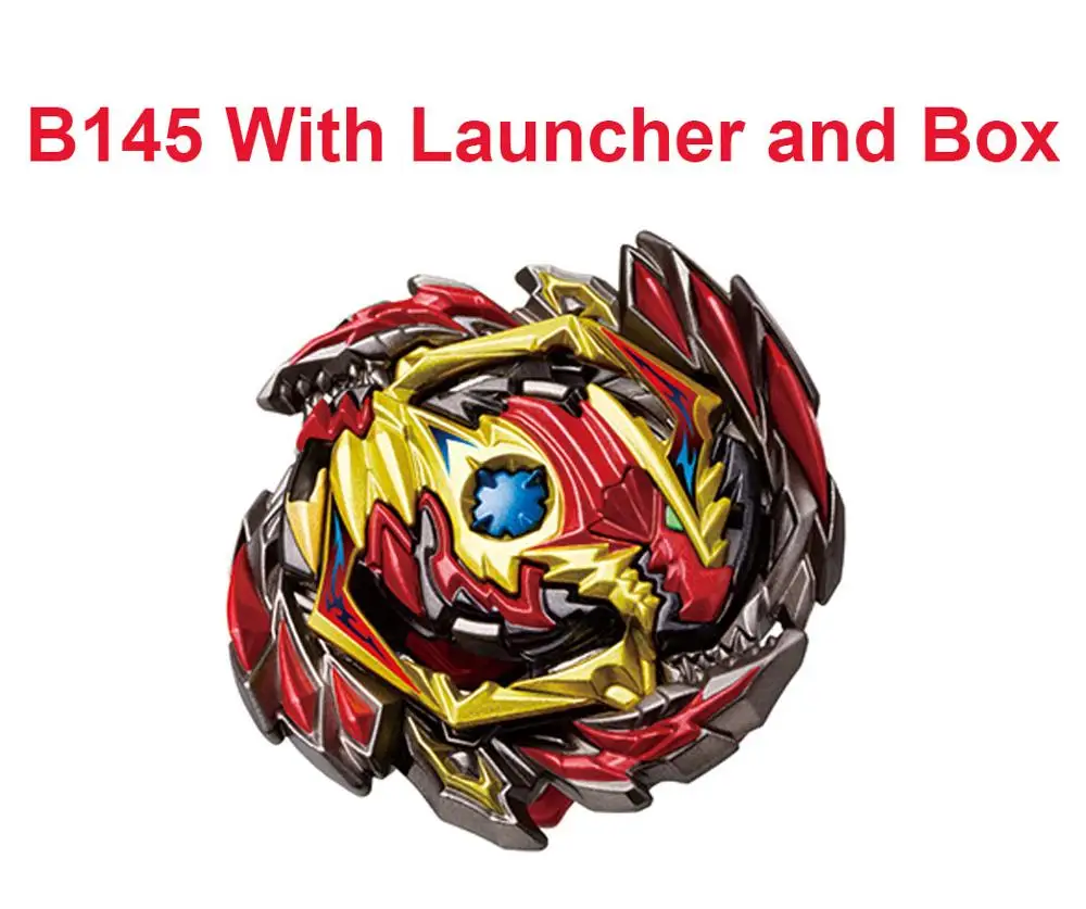B145 with box Beyblade Burst игрушки B-140 B-139 пусковая установка и коробка Bables Металл Fusion спиннинг Bey Blade лезвия GoShoot комбо игрушка Bayblade - Цвет: B145 with box