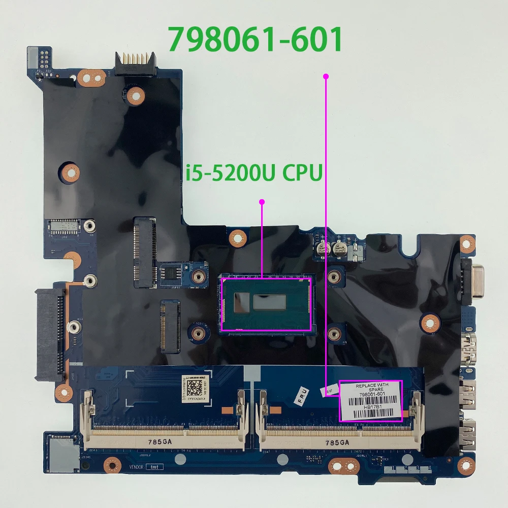 798061 601 001 501 UMA w I5 5200U CPU для ноутбука HP ProBook 430 G2 материнская плата