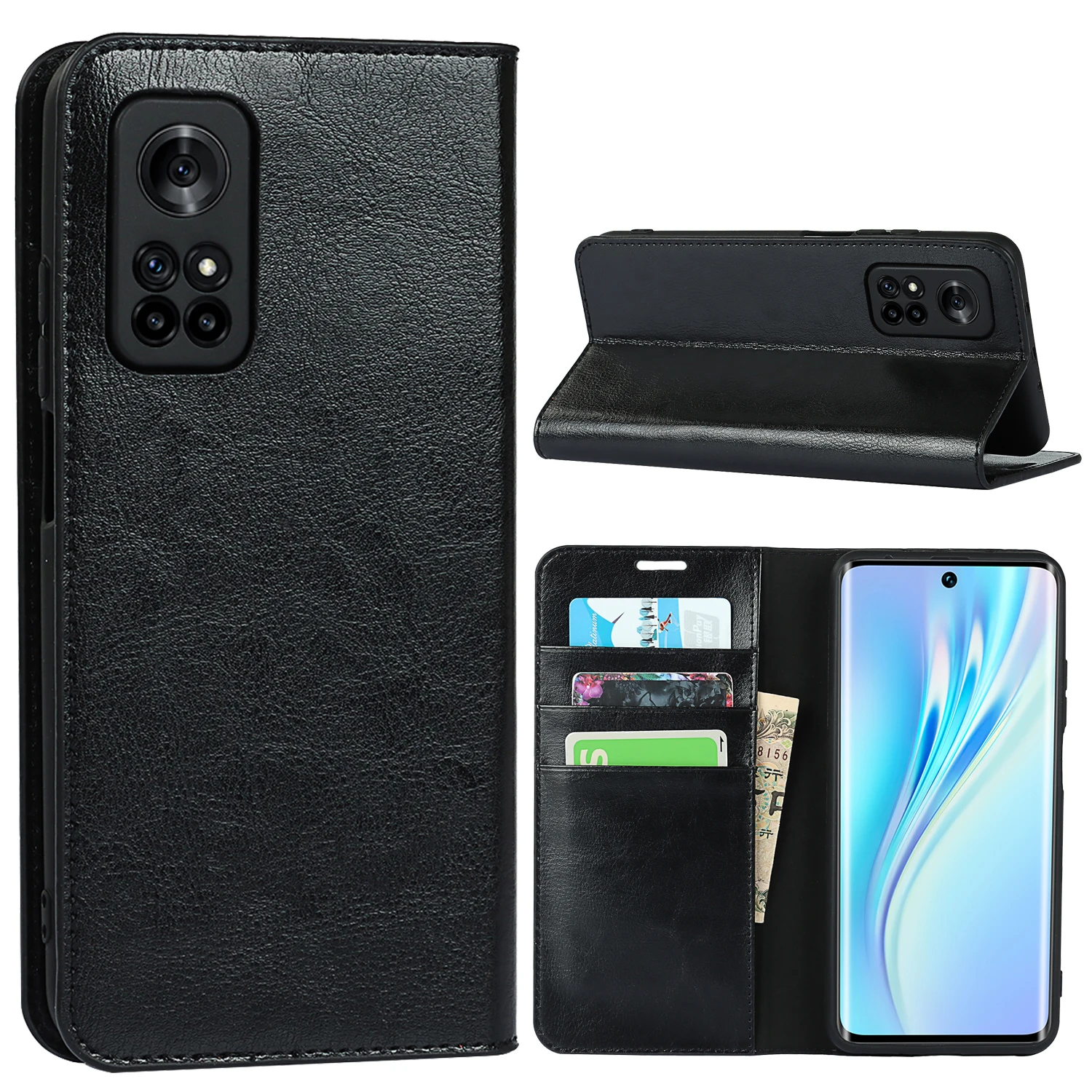 Чехол-книжка из натуральной кожи для Xiaomi Redmi K30S Ultra | Мобильные телефоны и