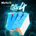 Скоростной магический куб Moyu Meilong 4x4x4, наклейки, профессиональные, антистрессовые, игрушки-головоломки, для игры, детские подарки