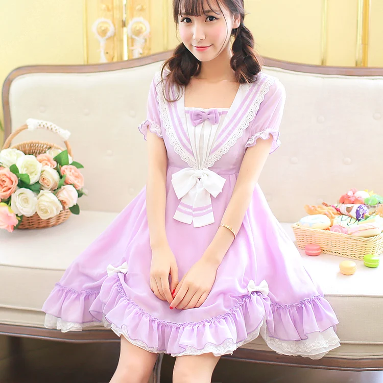 

Lolita Dresses Naval Academy Style Japanese Soft Girls Sweet Dresses