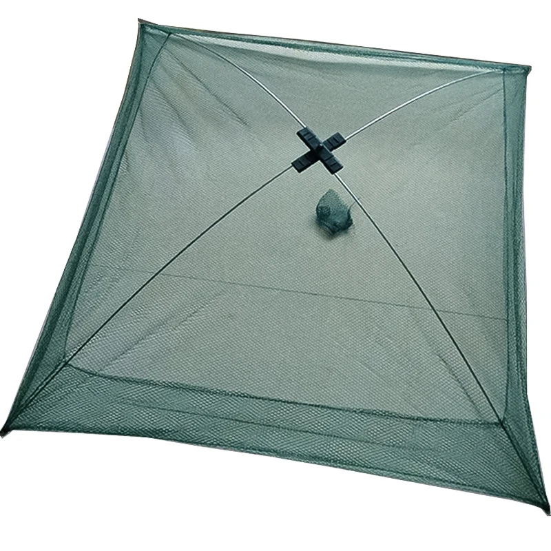 

Hot Portable Folded Fishing Net Folded Baits Mesh Trap Durable For Shrimp Minnow Crayfish Shrimp Catcher Trap Cage Fish Network